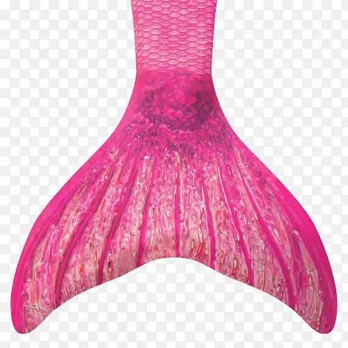 美人鱼尾巴鳍有趣的粉色社交媒体-美人鱼尾巴