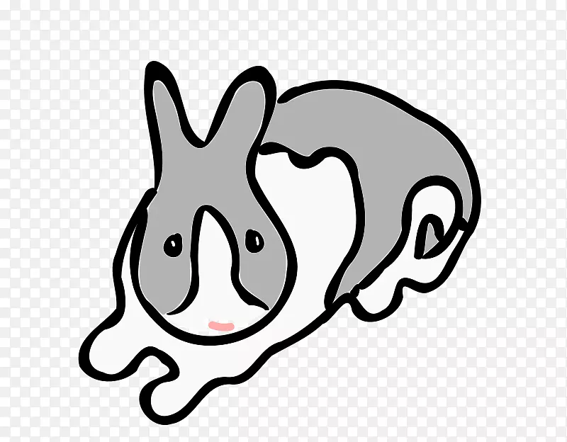 国内野兔白兔线艺术-兔