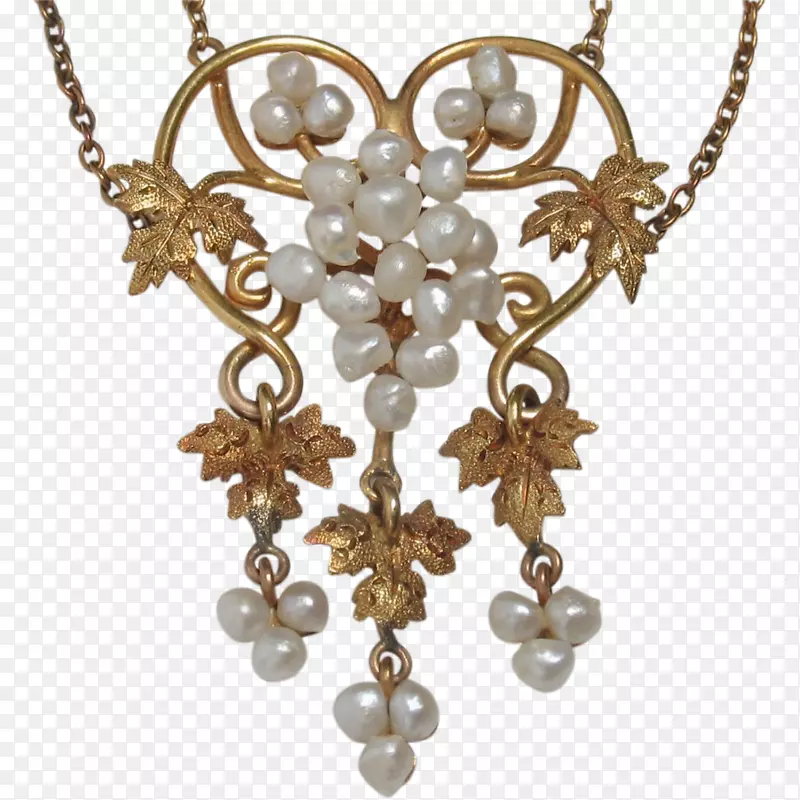 耳环，项链，珠宝，魅力和吊坠，珍珠-巴洛克