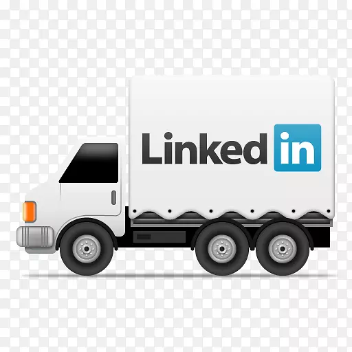 社交媒体汽车卡车电脑图标社交网络卡车