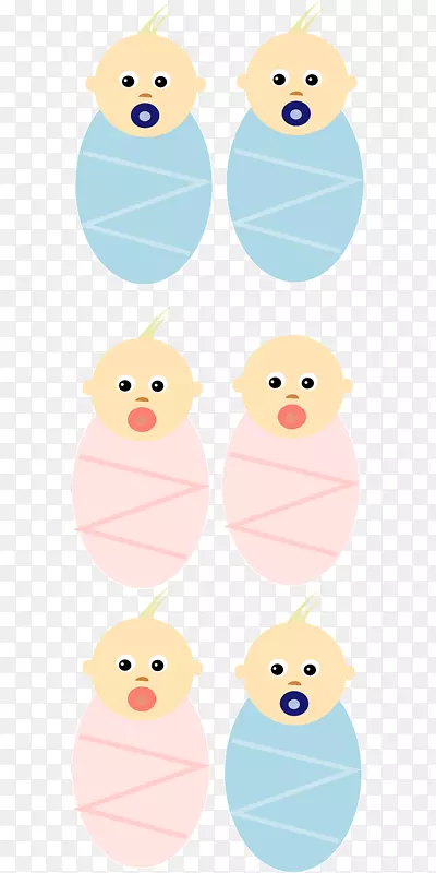 婴儿双胞胎男孩剪贴画-新生儿