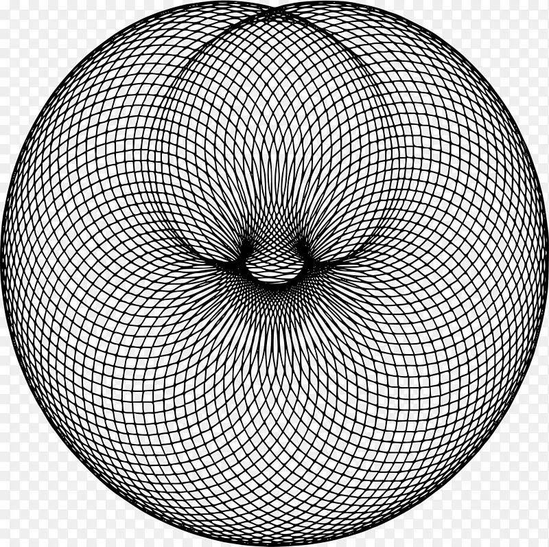 球体黑白单色圆对称轮盘