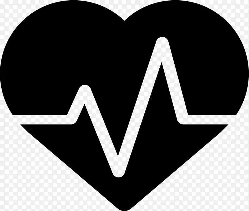 电脑图标脉冲心脏夹艺术健康