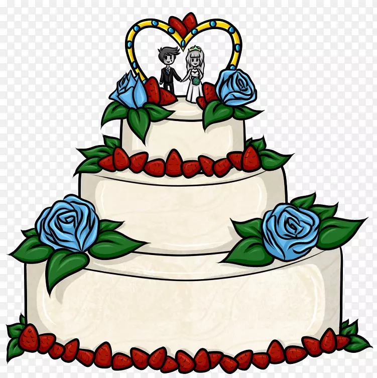 糖蛋糕装饰-婚礼蛋糕
