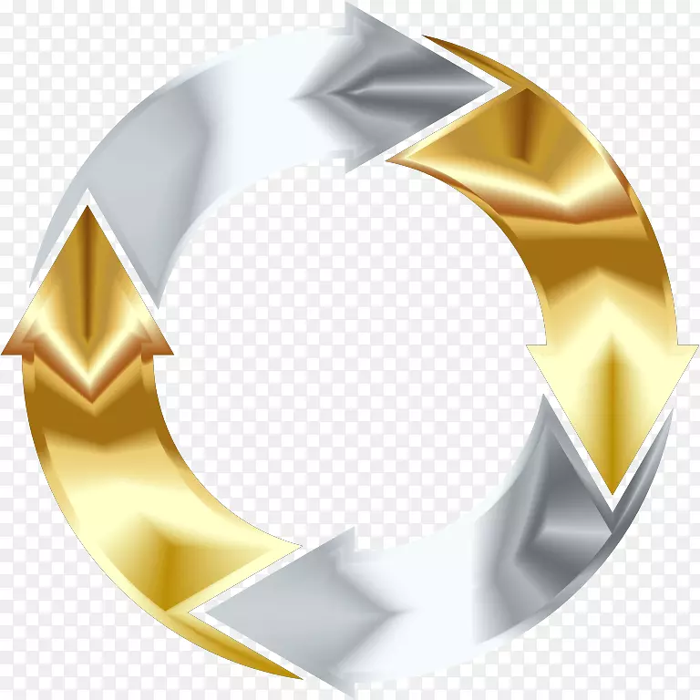 箭头循环定义计算机图标剪贴画圆形