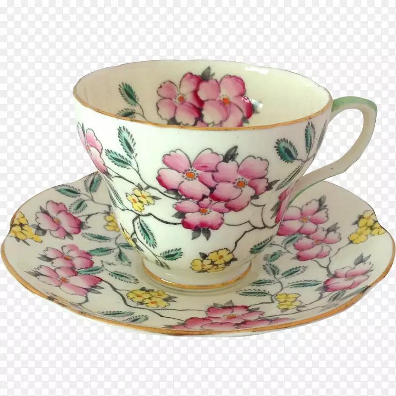 花茶碟餐具瓷-茶