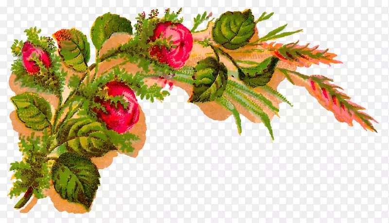 玫瑰花夹艺术-红玫瑰装饰