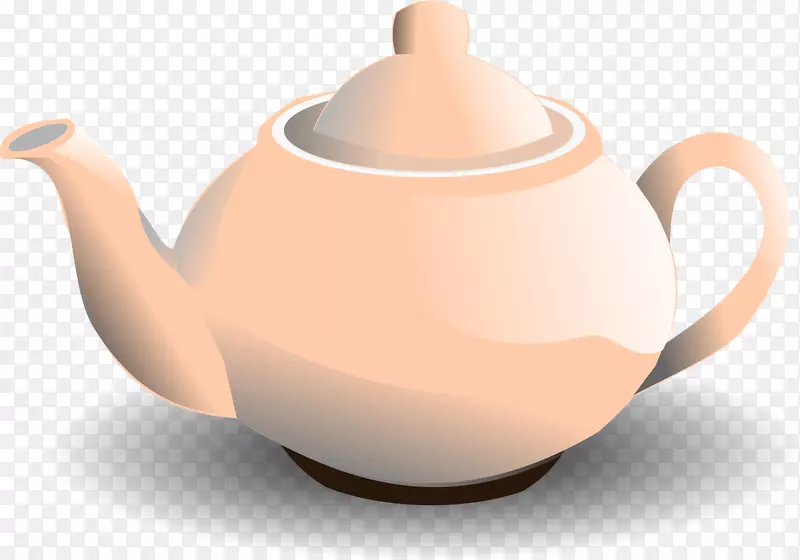 茶壶茶杯剪贴画-茶