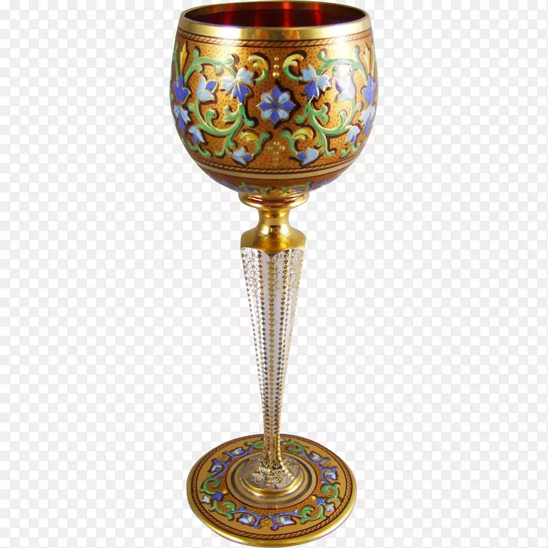 波希米亚玻璃圣杯摩尔-波西米亚