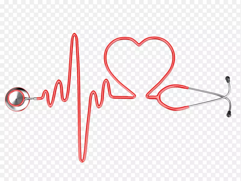 听诊器心脏心电图脉搏护理-心脏病发作