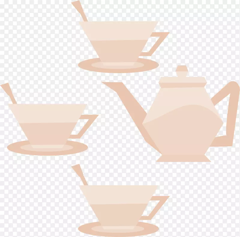 白茶咖啡茶会剪贴画茶壶