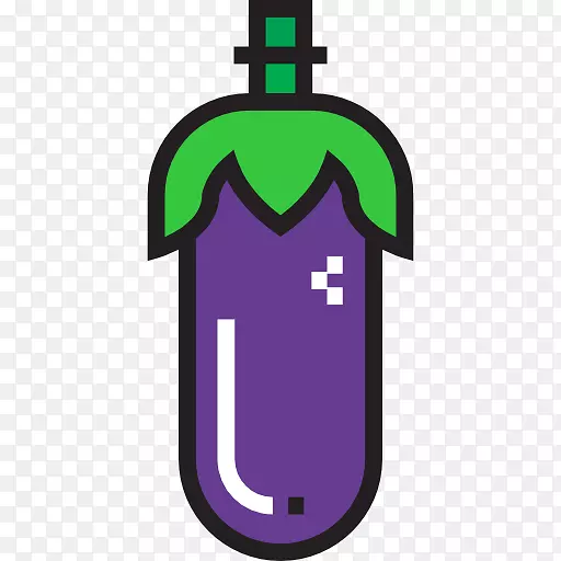 绿紫色水瓶紫罗兰茄子