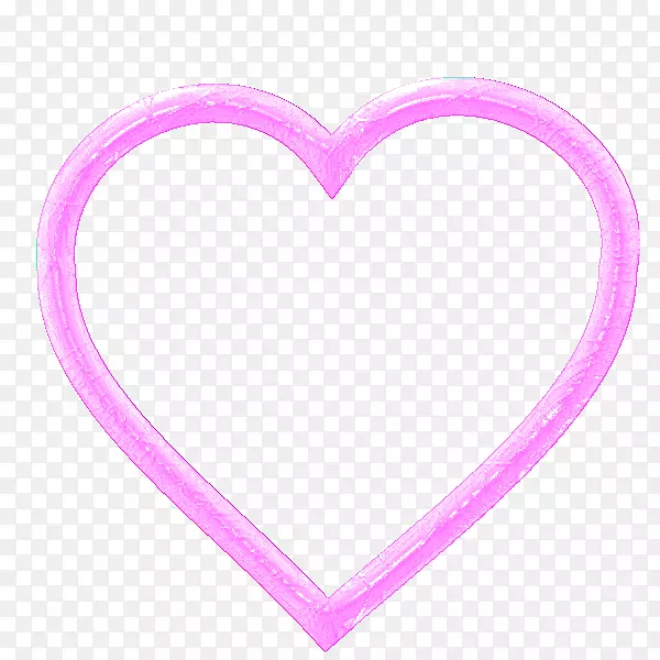 心紫红色人体珠宝人体-粉红色心脏