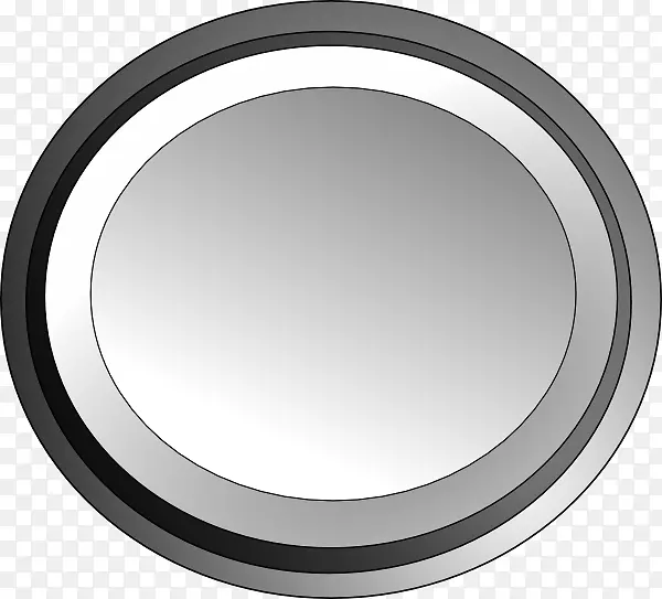 电脑按钮图标白色剪贴画-白色圆圈