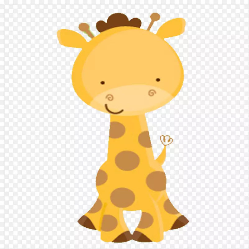 长颈鹿婚礼邀请函婴儿淋浴婴儿派对可爱的动物