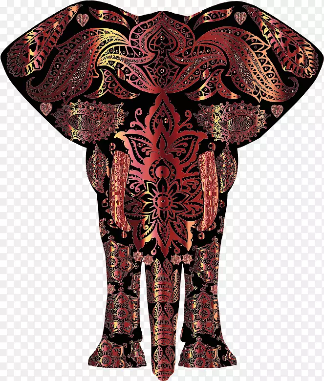 非洲灌木象印度象剪贴画象母题