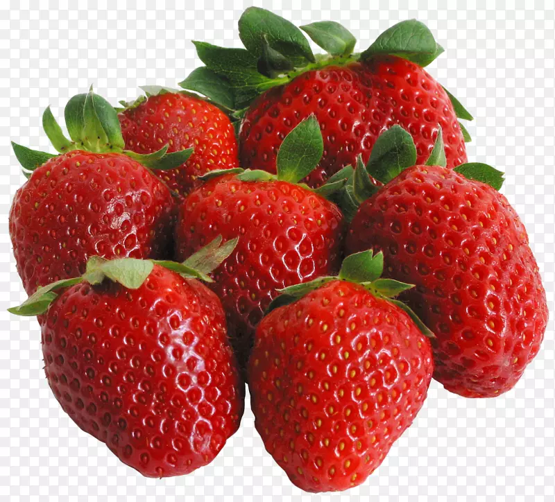 草莓果夹艺术-水果飞溅