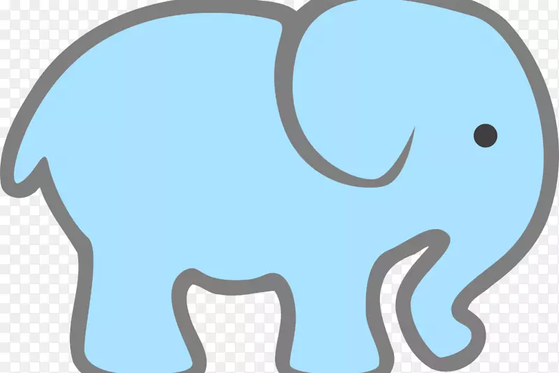 大象剪贴画-大象主题