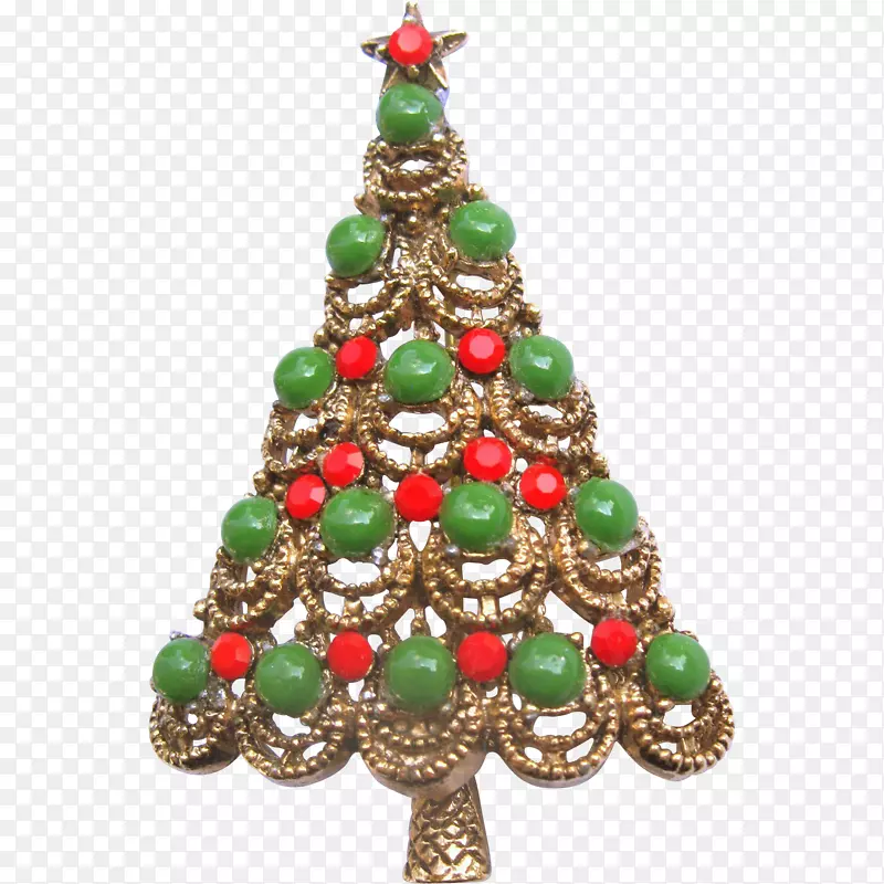 云杉，冷杉，松木，圣诞节装饰，圣诞装饰-胸针