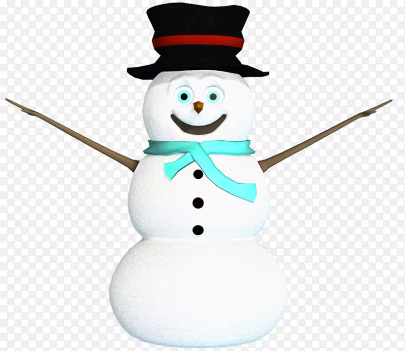 雪人3D电脑图形剪辑艺术雪人