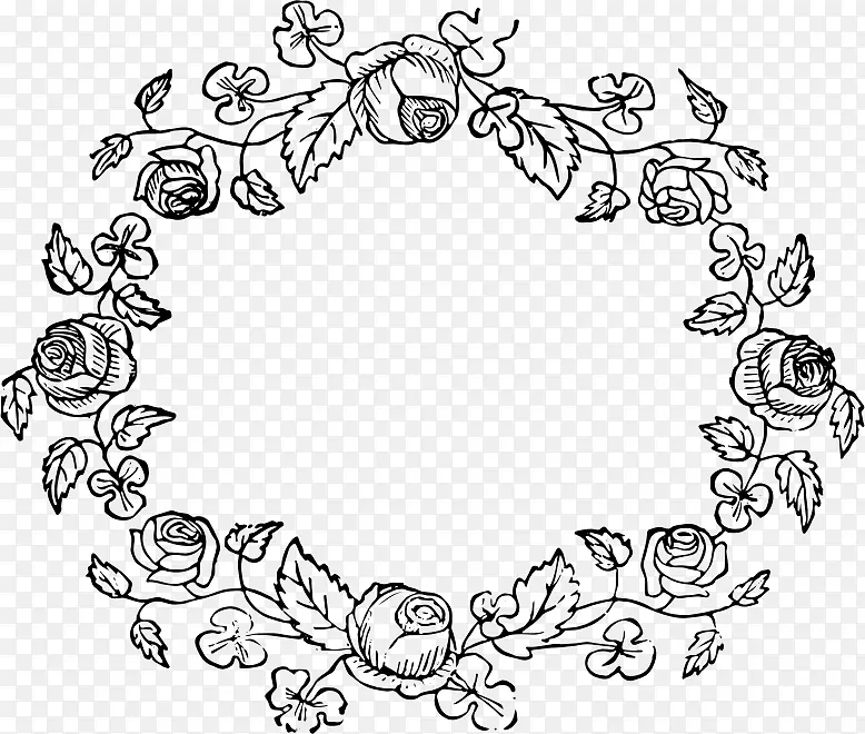刺绣花环花纹-旧式婚礼