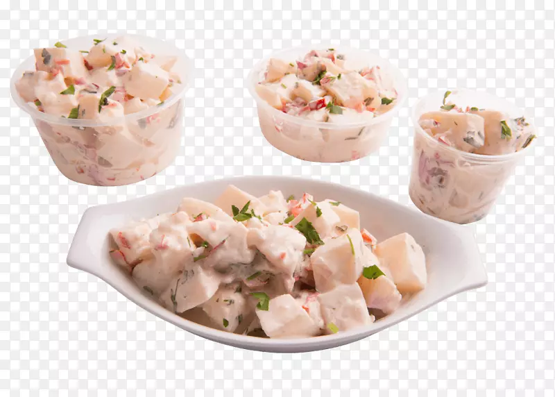 土豆沙拉海鲜菜单虾-餐饮