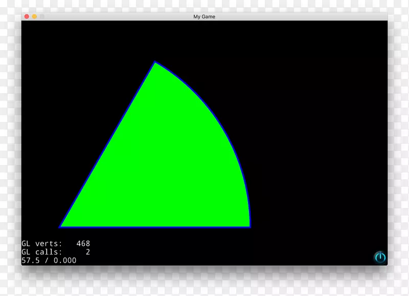 圆绘制余弦二维圆扇形三角形-绿色圆