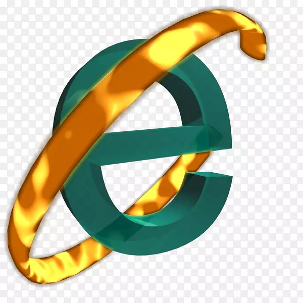 动画internet Explorer计算机图标.动画