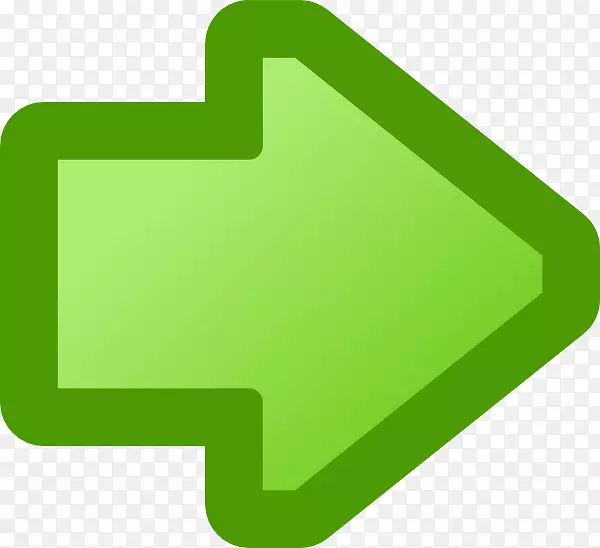 绿色箭头电脑图标剪辑艺术箭头