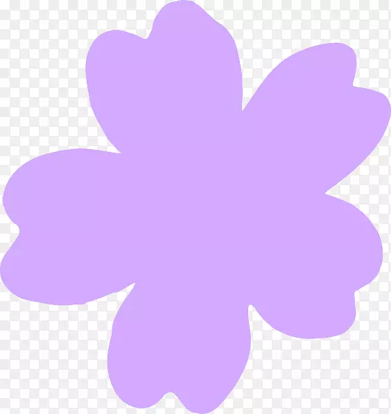 粉红花紫色剪贴画-紫花