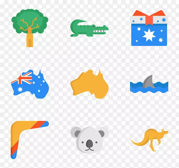 澳大利亚计算机图标剪贴画-澳大利亚