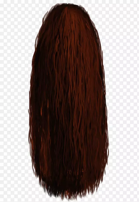 棕色头发，长发，莫霍克发型-长发