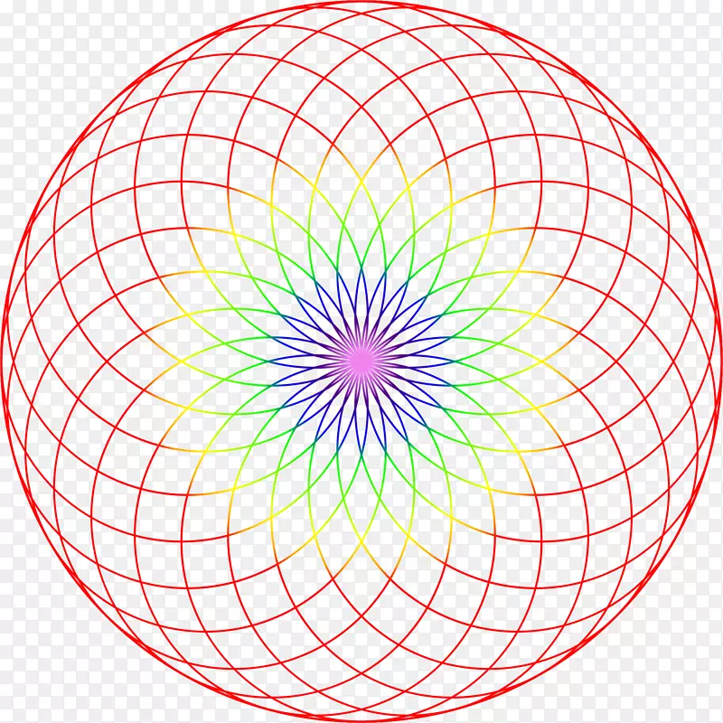 圆图装饰几何.螺旋