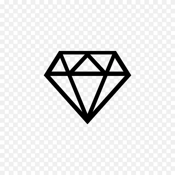 钻石电脑图标宝石剪辑艺术-钻石