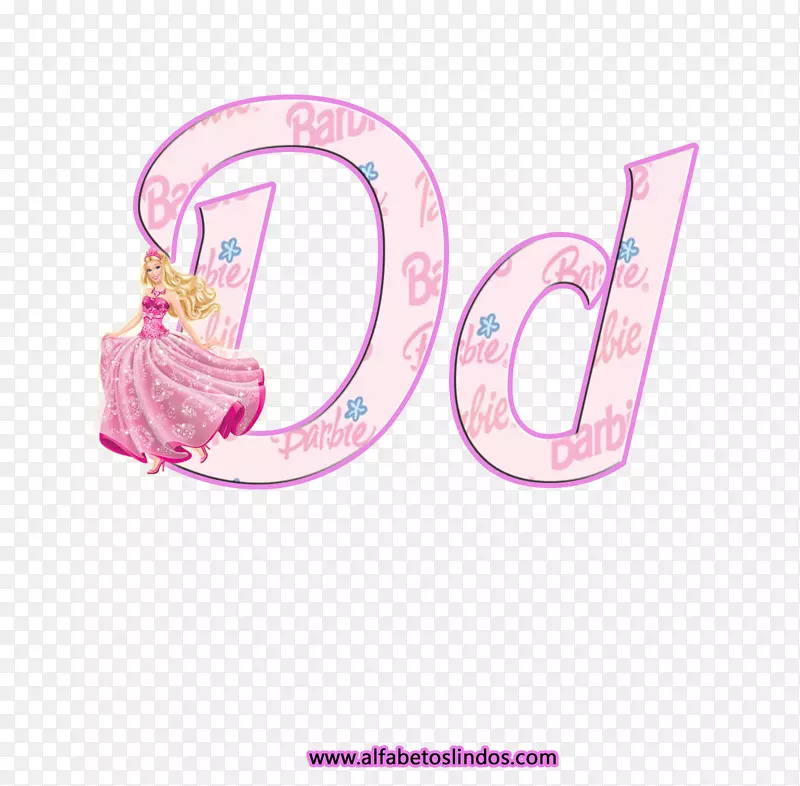 字母表芭比娃娃字母ooak-rosa