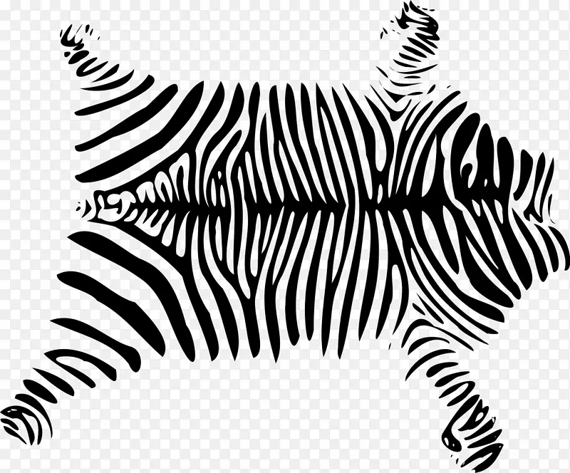 哈特曼山斑马动物图案斑马剪贴画-毛皮