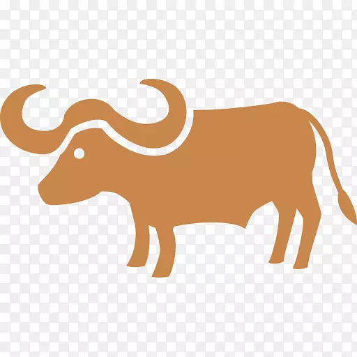 牛，水牛，表情符号，剪贴画.水牛