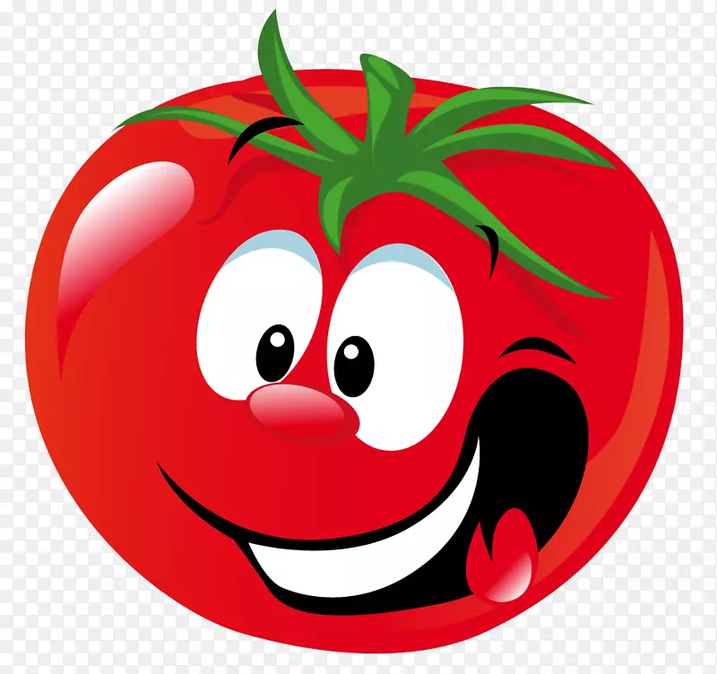 罗马番茄樱桃番茄卡通蔬菜剪贴画-番茄