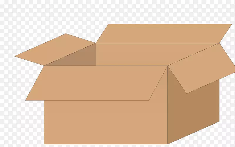 纸板箱包装和贴标艺术打开盒