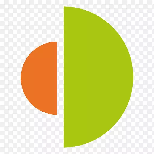 徽标绿橙黄图形设计-图表