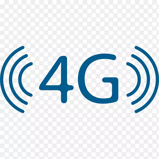 4G LTE计算机图标3G移动电话-蓝色技术
