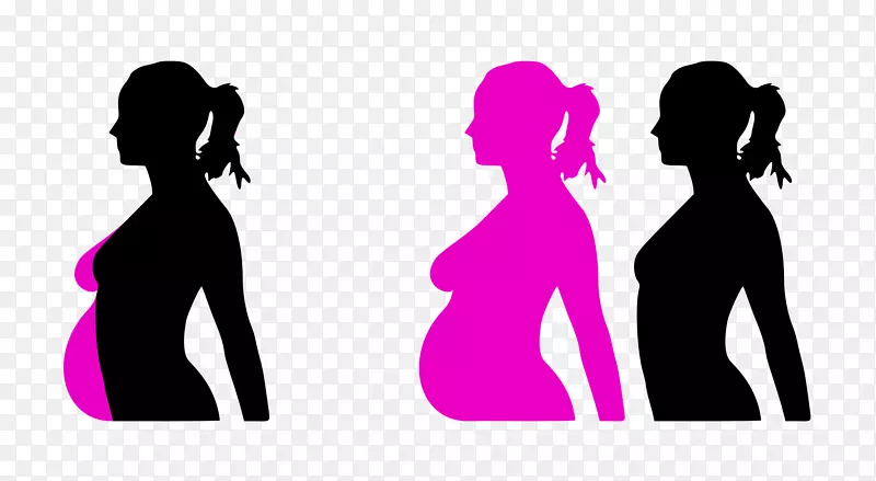 怀孕测试海报-孕妇