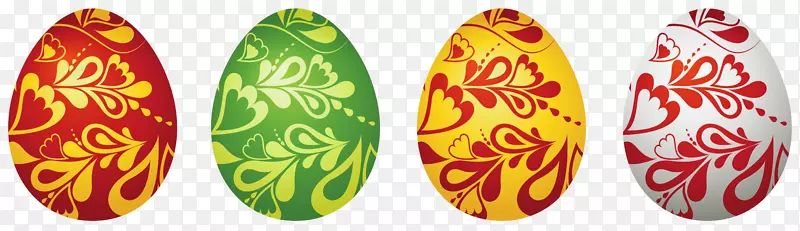 复活节兔子红色复活节彩蛋-诺鲁兹