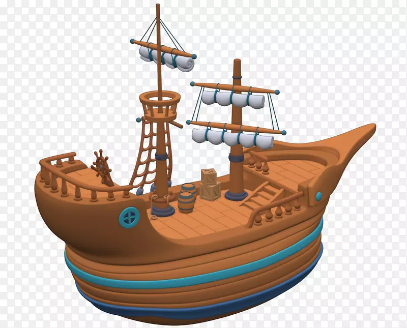 水上运输船帆船航行船海盗船