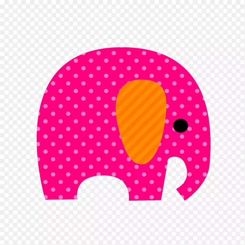 纸象画派对剪贴簿-可爱的大象