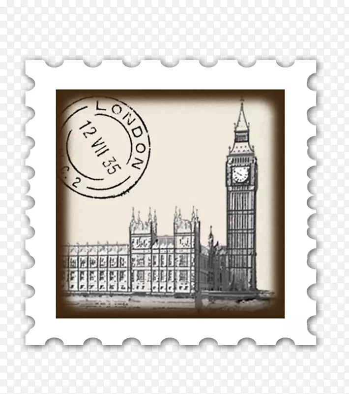 邮票地址伦敦邮票邮寄橡胶邮票-伦敦