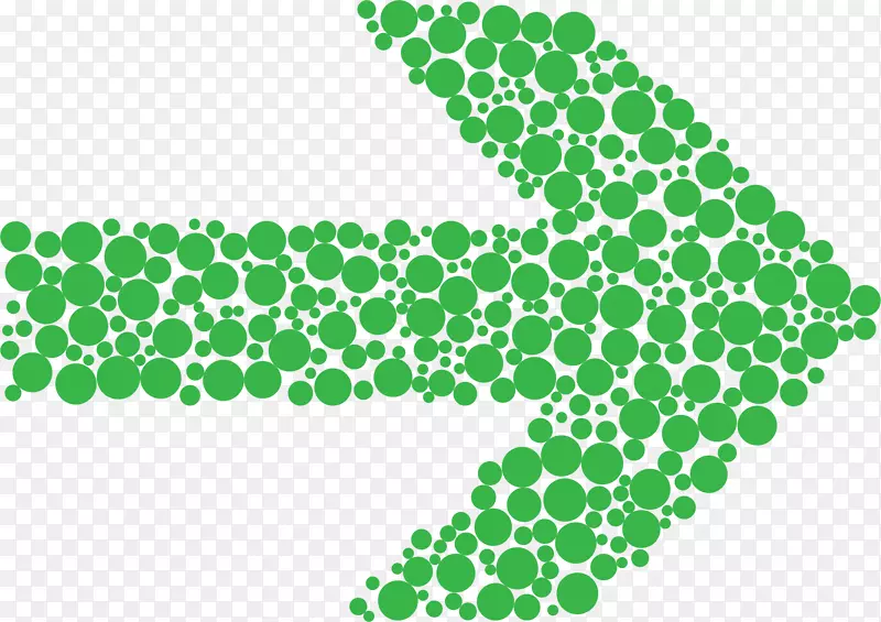 绿色箭头剪贴画-绿色圆圈