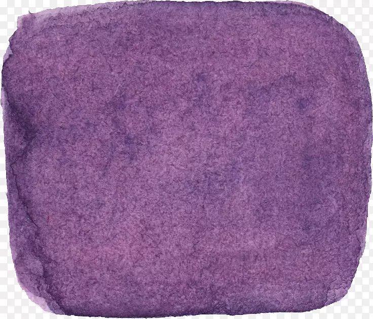 紫色水彩画方薰衣草-水彩紫色
