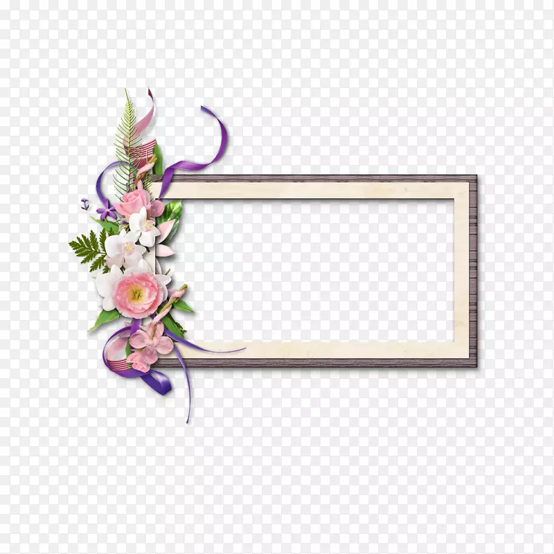 花卉画框装饰花卉设计文字框架