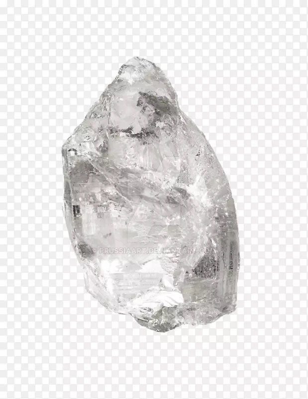 石英晶体莱茵石透明度和半透明矿物